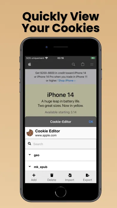 Cookie-Editor سکرین شاٹس