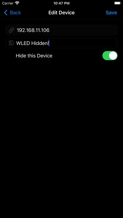 WLED Native Screenshots