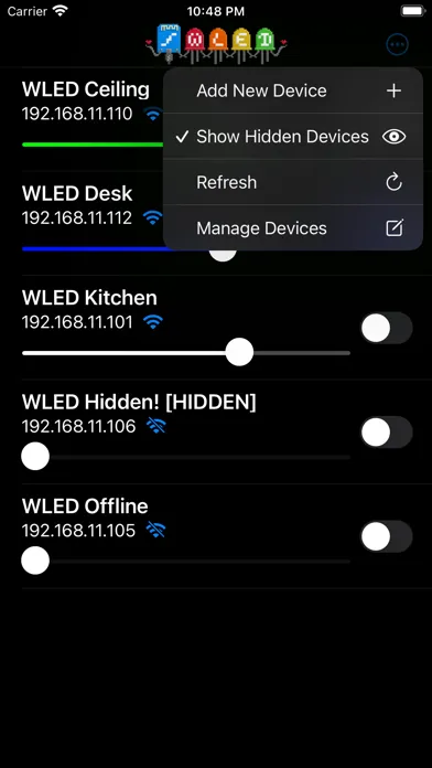 WLED Native Screenshots