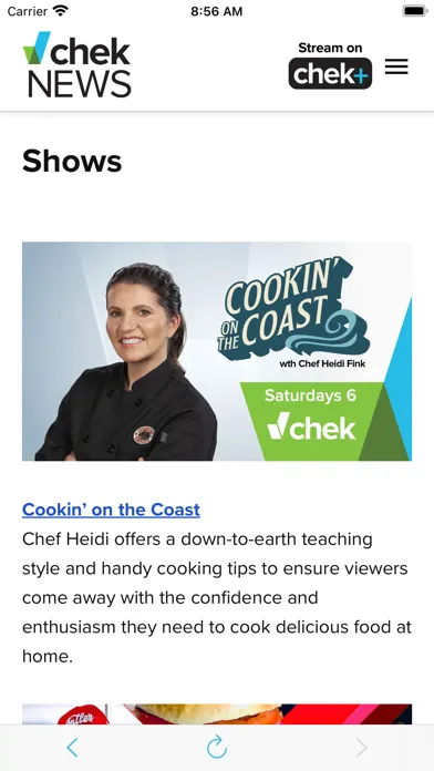 CHEK News Screenshots