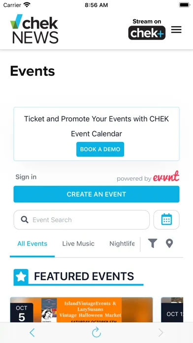 CHEK News Screenshots