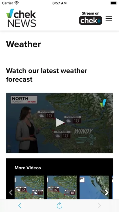 CHEK News Screenshots