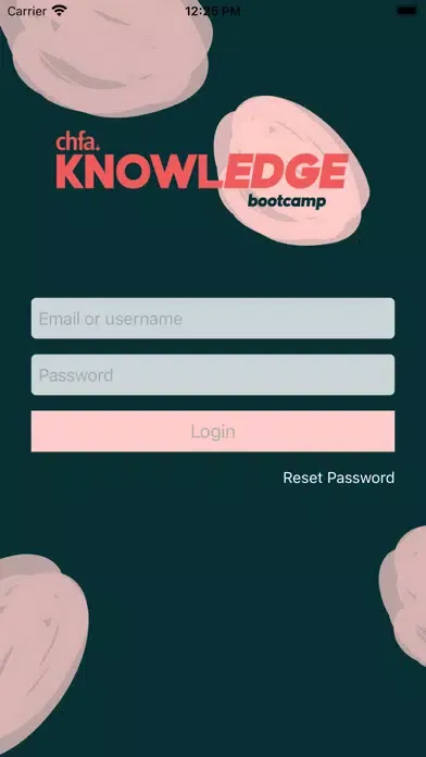ภาพหน้าจอของ CHFA KNOWLEDGE