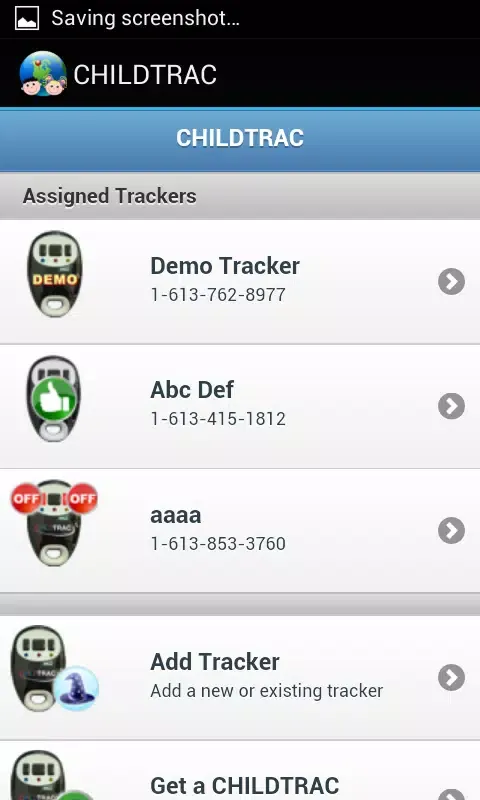 CHILDTRAC Screenshots