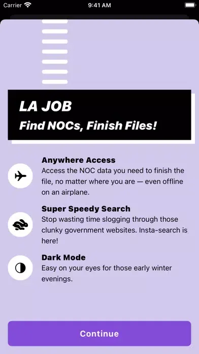 Zrzuty ekranu La Job Find NOC Search