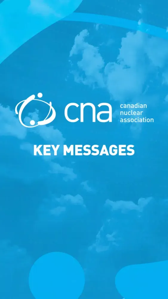 Capturas de tela do CNA - Key Messages