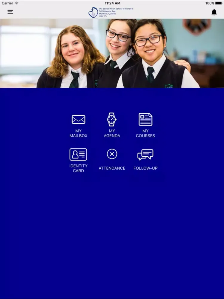 ภาพหน้าจอของ Sacred Heart Montreal Portal iPad 