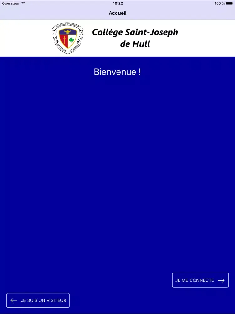 Ảnh chụp màn hình của Collège Saint-Joseph de Hull iPad 