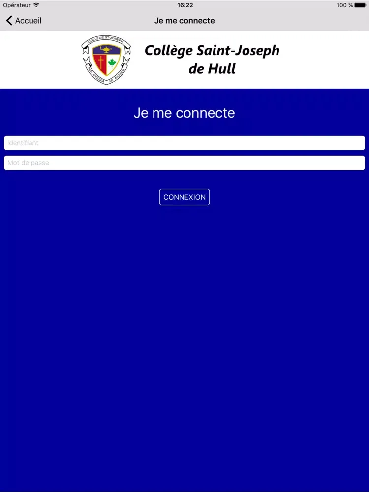 Ảnh chụp màn hình của Collège Saint-Joseph de Hull iPad 
