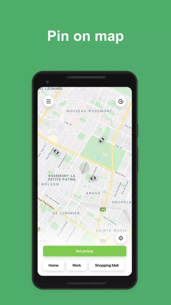 Ici Taxi Montreal, Canada应用截图