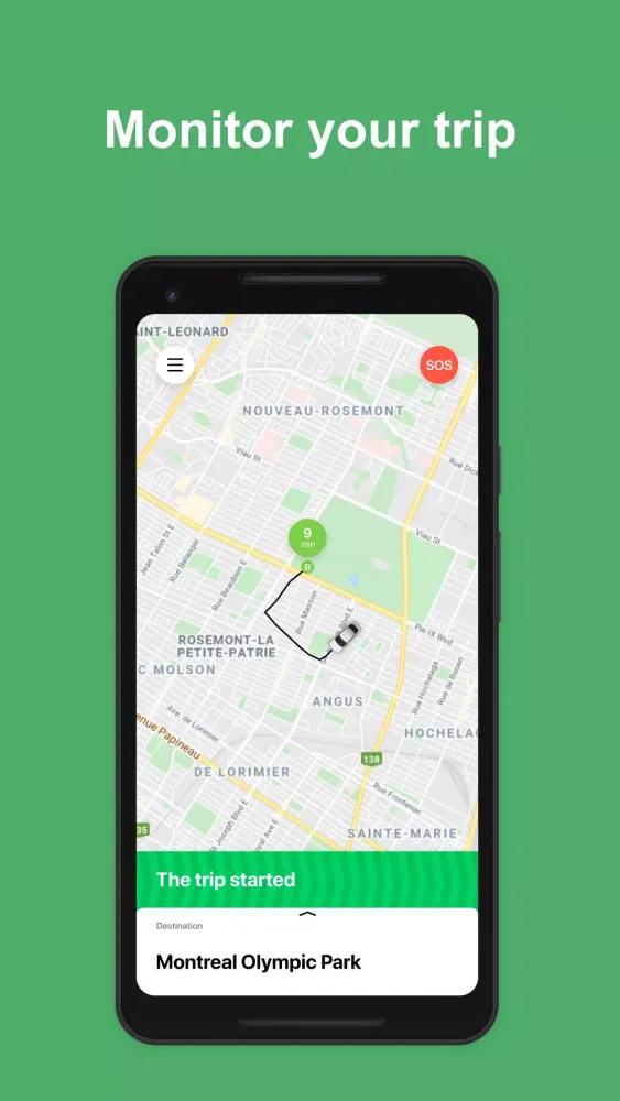 Ici Taxi Montreal, Canada应用截图