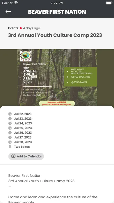 Capturas de pantalla de Beaver First Nation