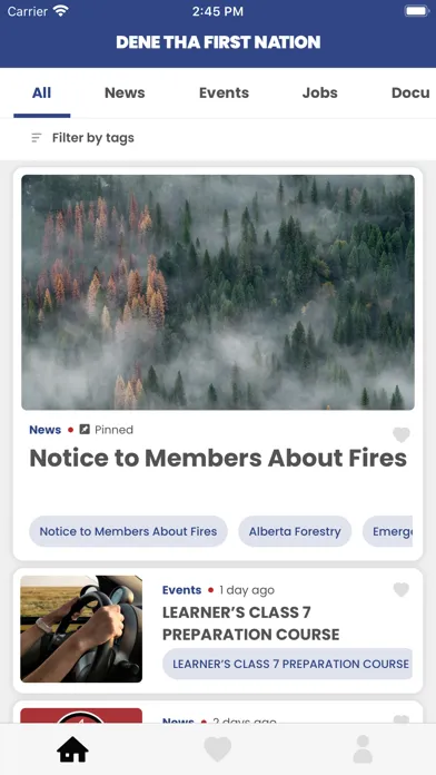 Ảnh chụp màn hình của Dene Tha First Nation