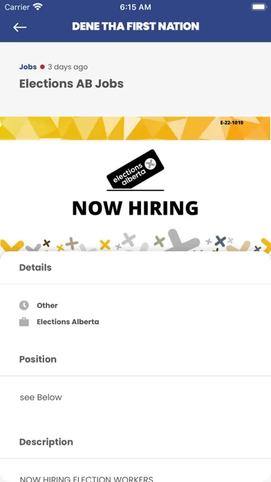 Ảnh chụp màn hình của Dene Tha First Nation