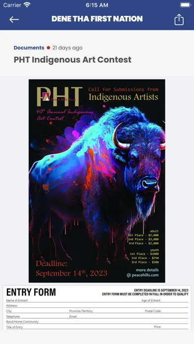 Ảnh chụp màn hình của Dene Tha First Nation