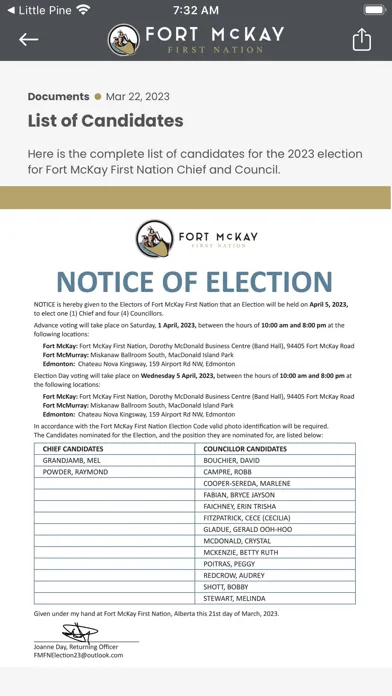 ภาพหน้าจอของ Fort McKay First Nation