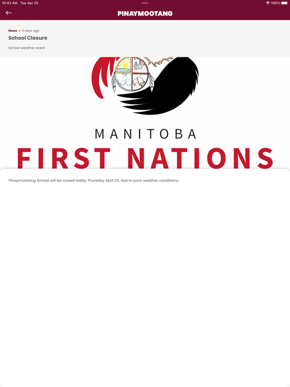 Pinaymootang First Nation iPad 应用截图