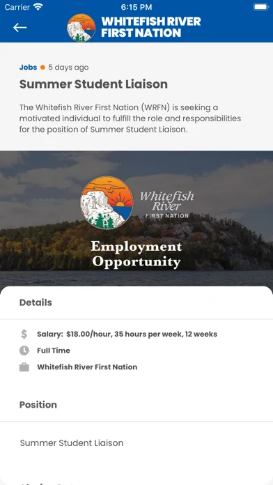 Zrzuty ekranu Whitefish River First Nation