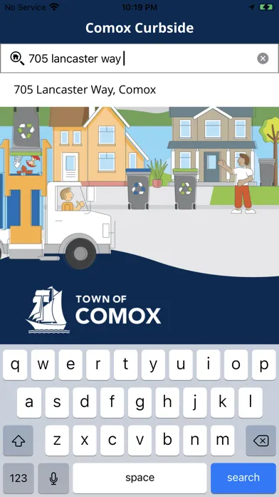 Tangkapan layar Comox Curbside