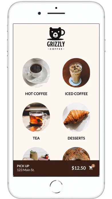 Tangkapan layar Grizzly Coffee
