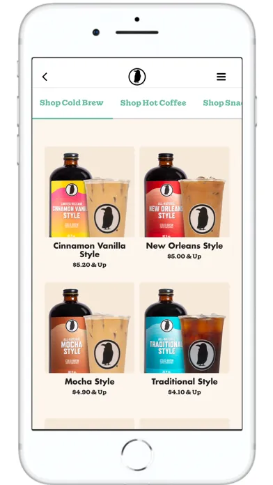 Tangkapan skrin Rook Coffee App