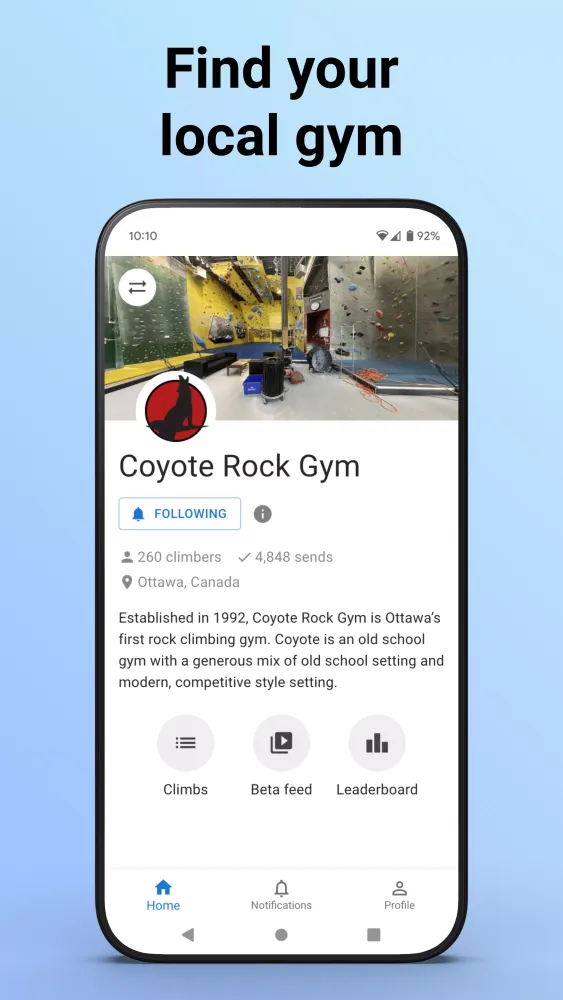 Climb with Crux Screenshots