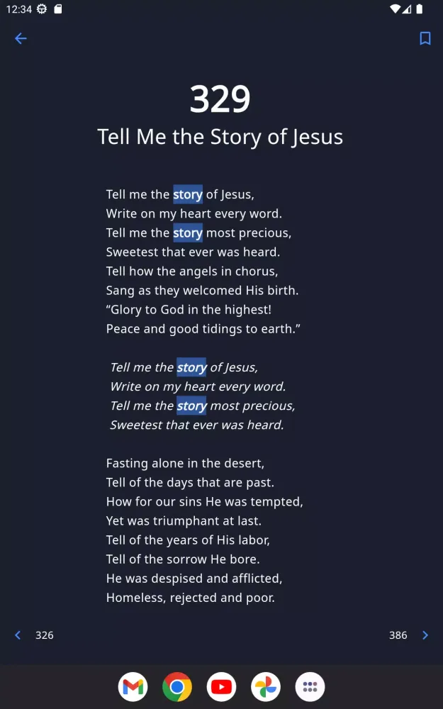 Hymnbooks Screenshots