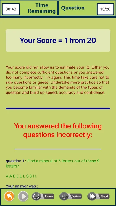 Ảnh chụp màn hình của Brain Teasers Tests