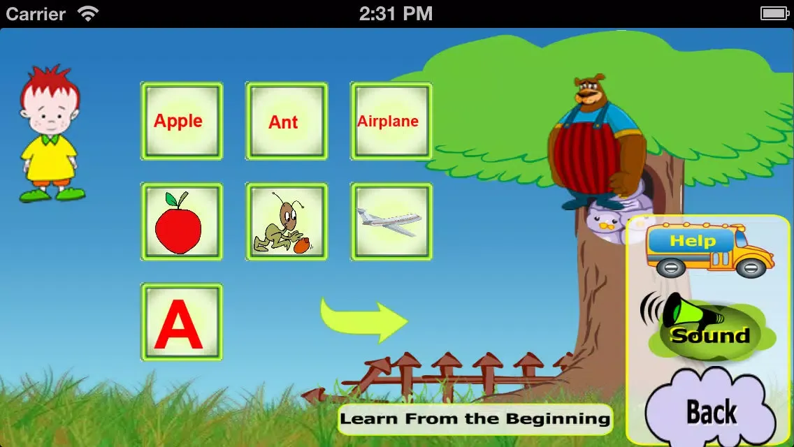 Capturas de pantalla de Kindergarten - Letters and Words