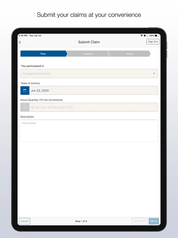 Скриншоты Facility Engagement Mobile iPad 