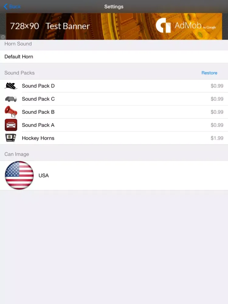 i-Horn iPad 应用截图