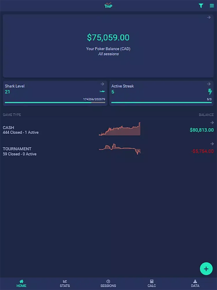 TmP - Track my Poker iPad 应用截图