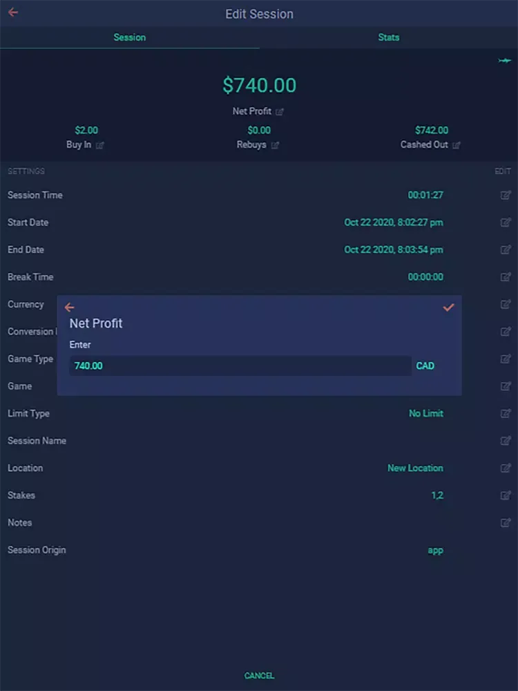 TmP - Track my Poker iPad 应用截图