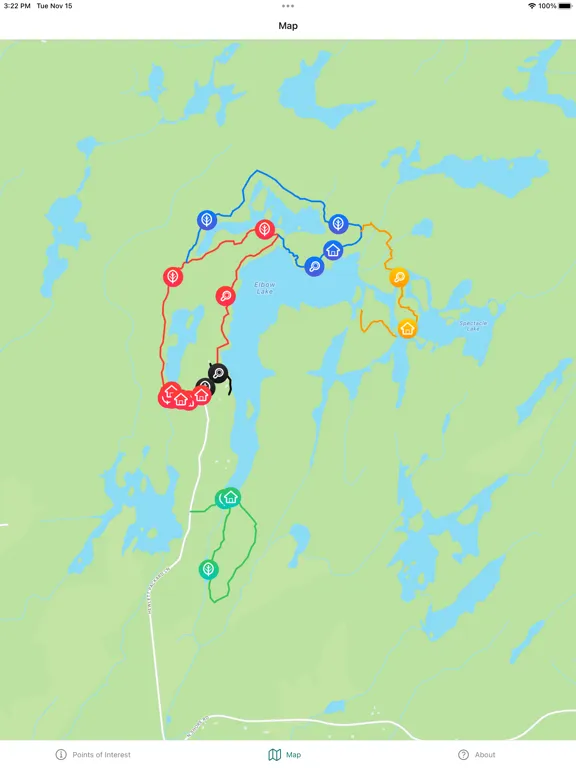 Elbow Lake Trail Guide iPad  Screenshots