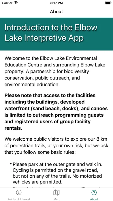Elbow Lake Trail Guide Screenshots