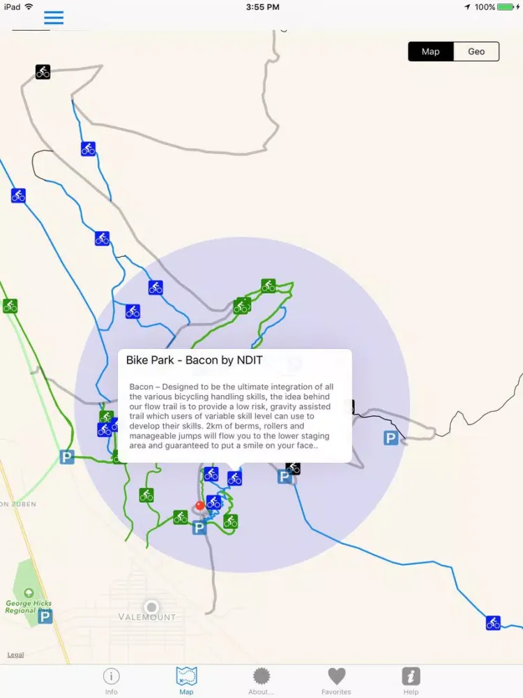 Valemount Bike Park iPad  سکرین شاٹس
