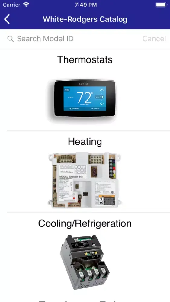 Emerson White-Rodgers Products স্ক্রিনশট
