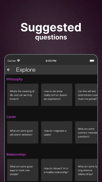 Captures d'écran de WiseMind AI - Ask AI Anything!