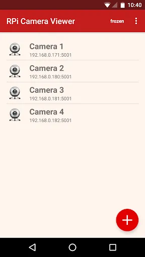 Скриншоты RPi Camera Viewer