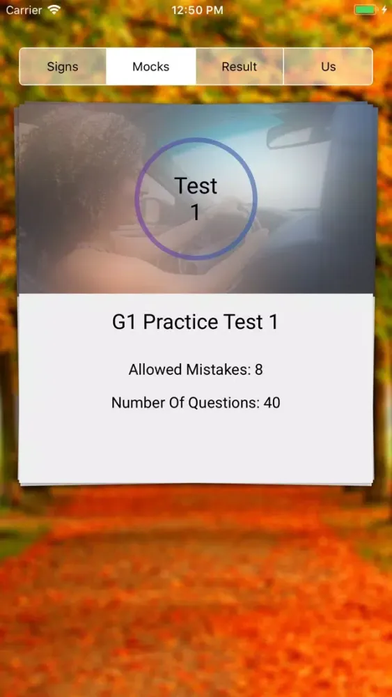 Tangkapan layar G1 App