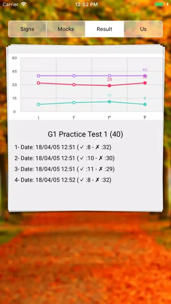 Tangkapan layar G1 App