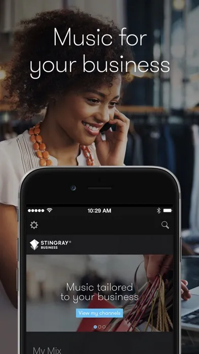 Captures d'écran de Stingray Music for Business