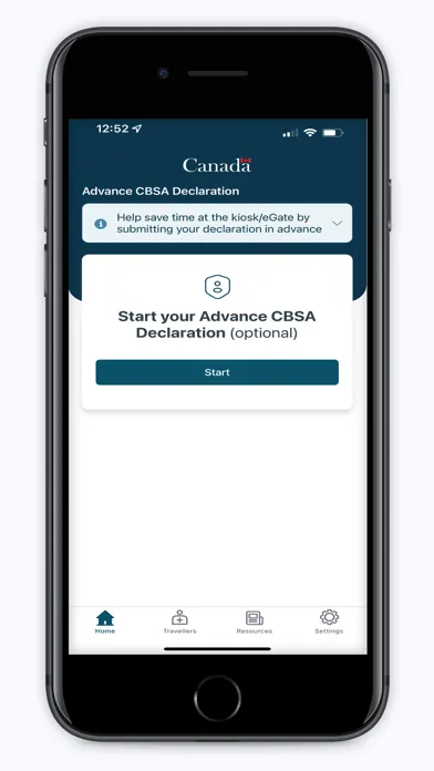 ArriveCAN स्क्रीनशॉट