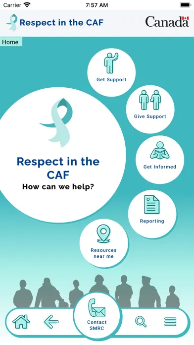 Ảnh chụp màn hình của Respect in the CAF