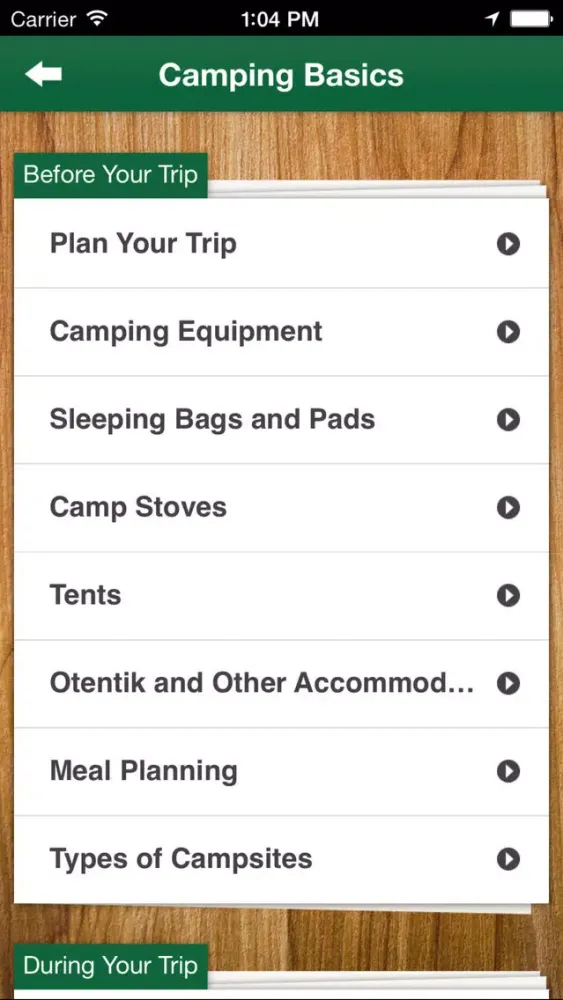 Parks Canada Learn to Camp स्क्रीनशॉट