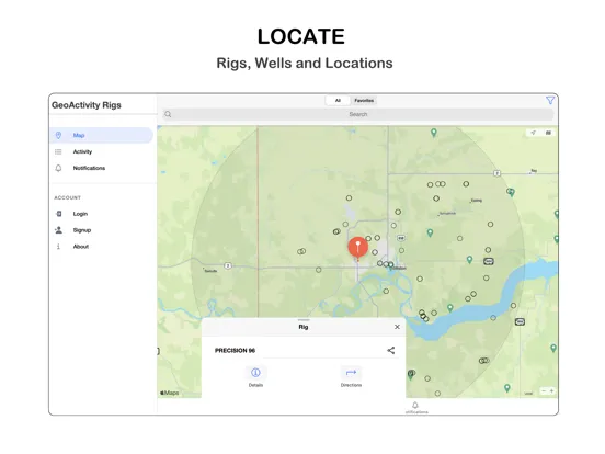 Capturas de pantalla de Rig Finder - GeoActivity iPad 