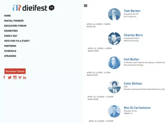Digifest iPad  Screenshots