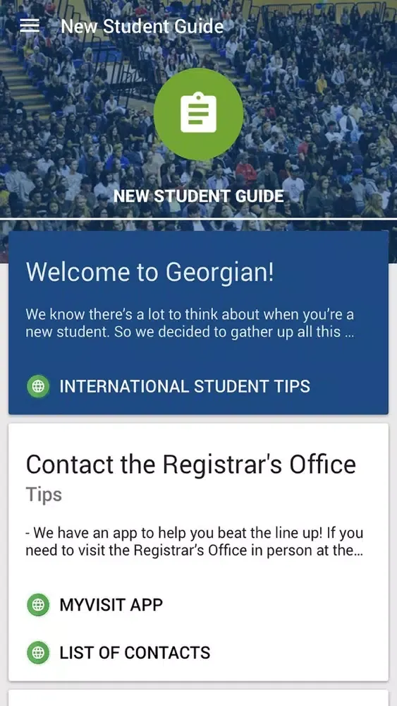 Georgian College FYE Screenshots