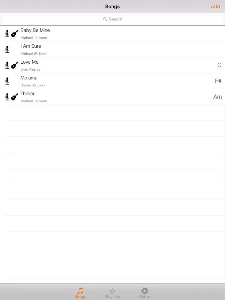 Song Writer iPad  স্ক্রিনশট