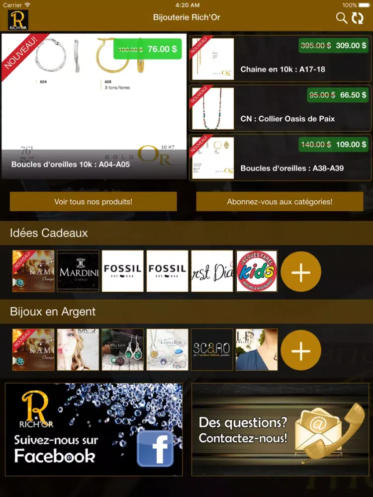 Screenshot di Bijouterie Rich'Or iPad 